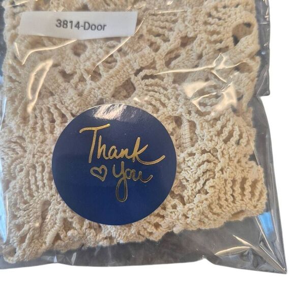 Crochet, Vintage Tan Cotton 7.5" x 13", possibly tatting - Picture 4 of 7